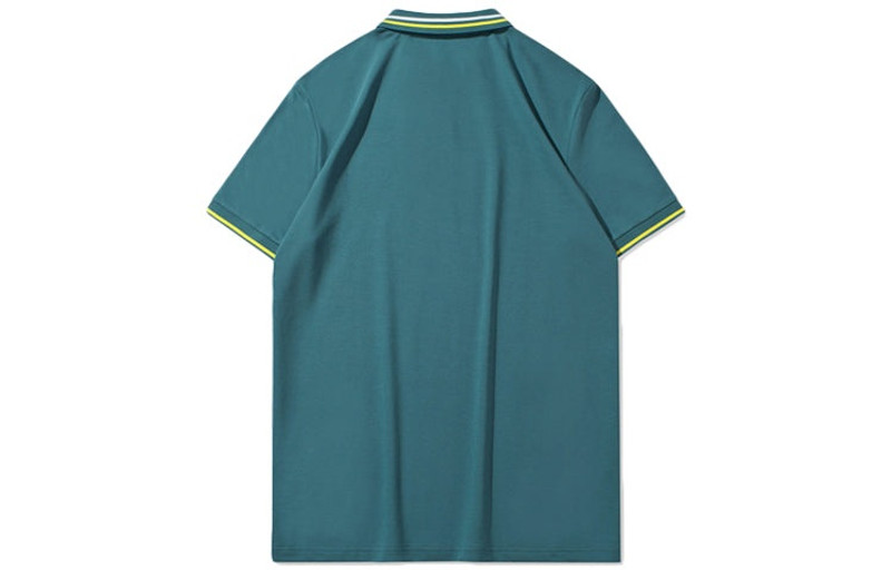 Li-Ning Li-Ning Way Of Wade Logo Polo Shirt 'Green Teal' APLQ211-2 outlook