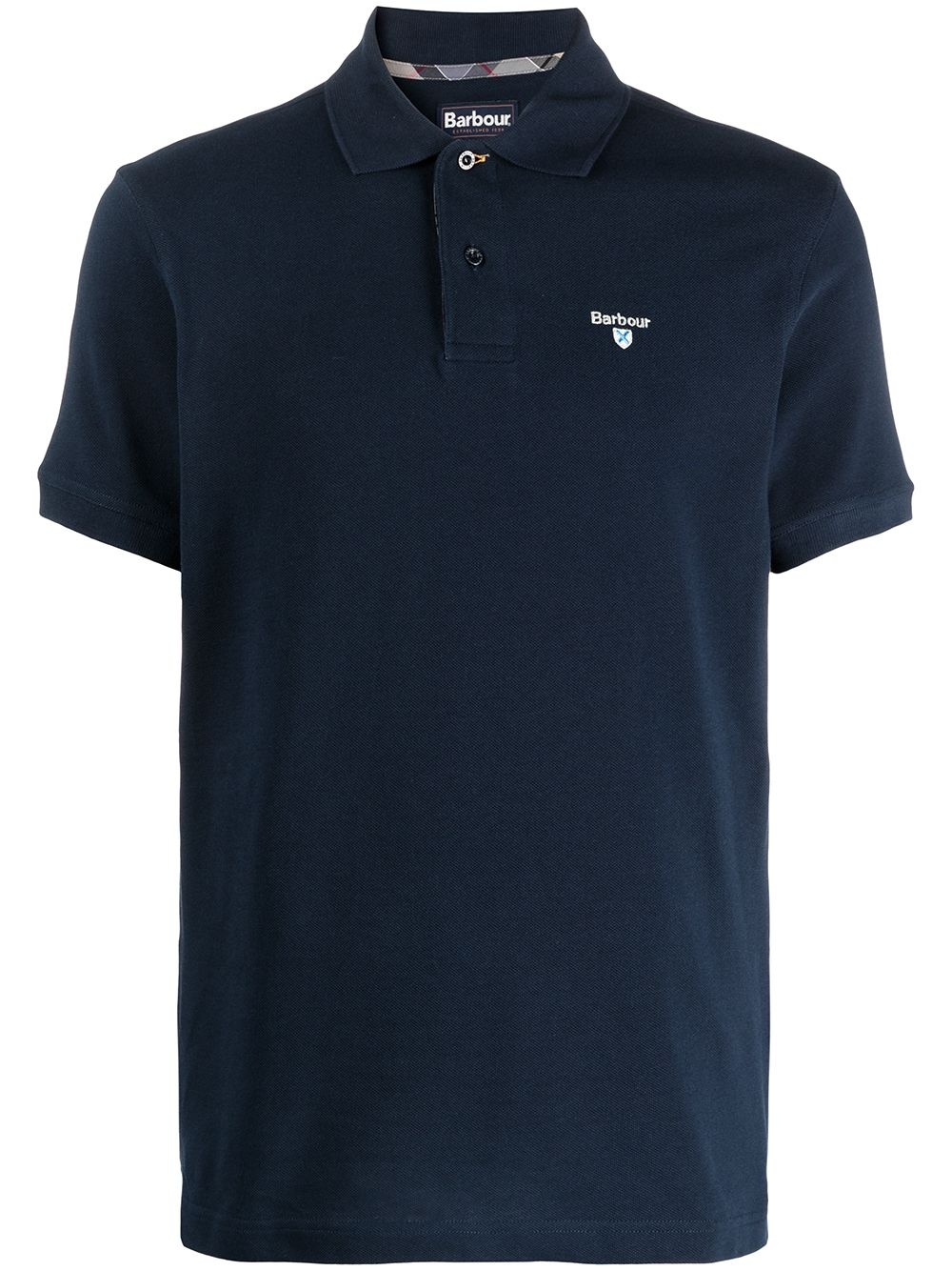 logo embroidered polo shirt - 1