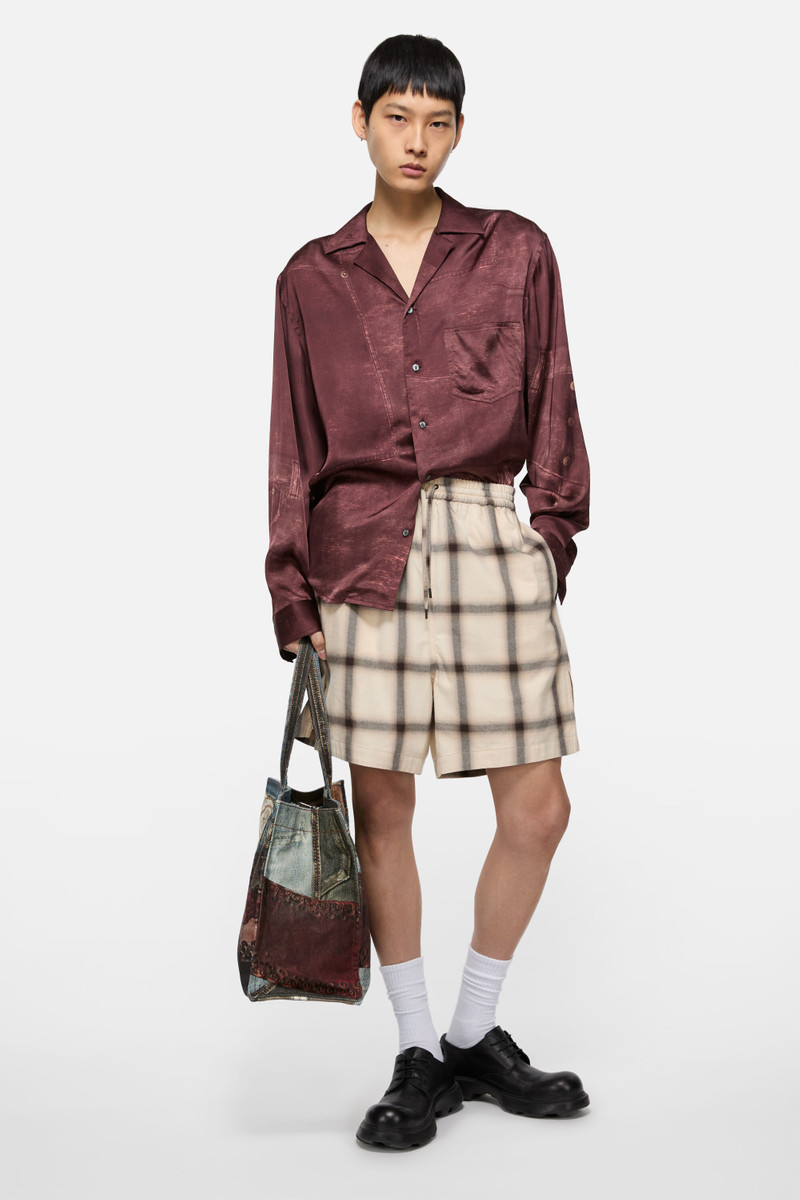 Acne Studios Check shorts - Beige/multi outlook