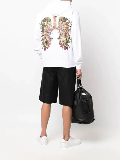 Comme des Garçons Homme Plus graphic-print drawstring hoodie outlook