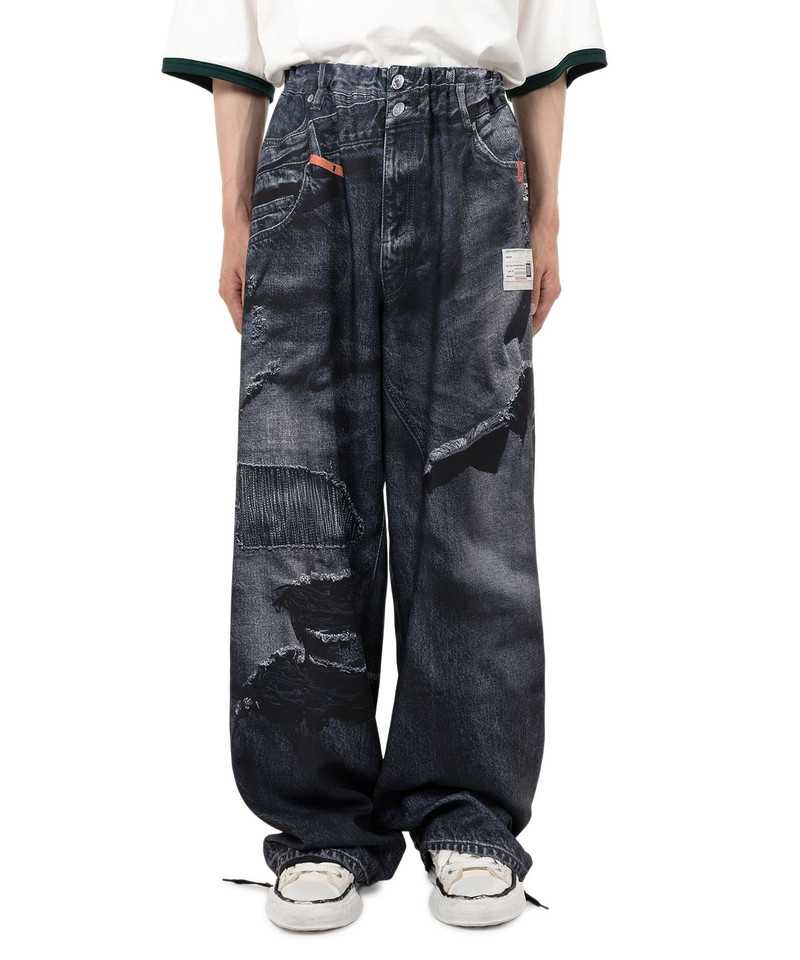 Maison MIHARAYASUHIRO "T.A.T.A x MMY" Trompe-l'oeil Archive Printed Wide Pants outlook