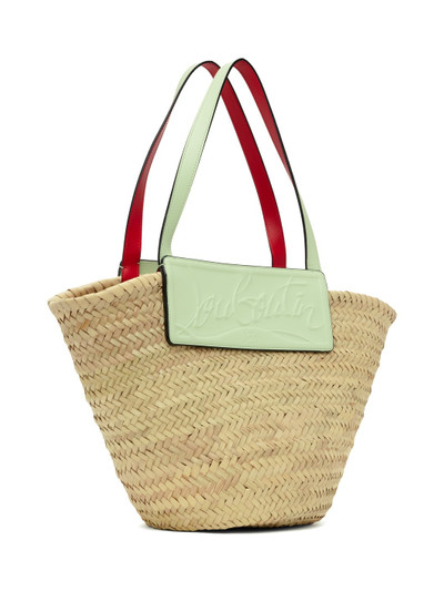 Christian Louboutin Beige & Green Loubishore Tote outlook