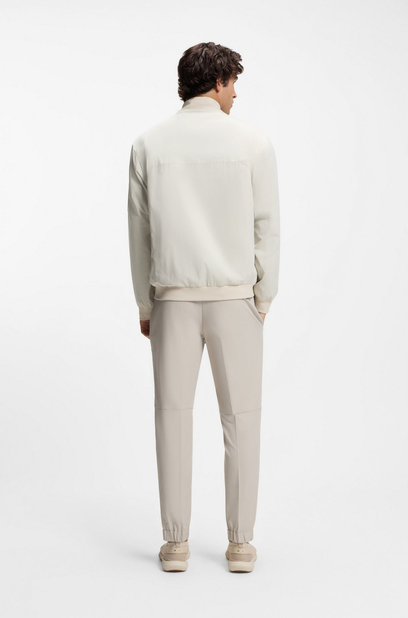DOUBLE-PIPING BLOUSON JACKET WITH WATER-REPELLENT FINISH 4