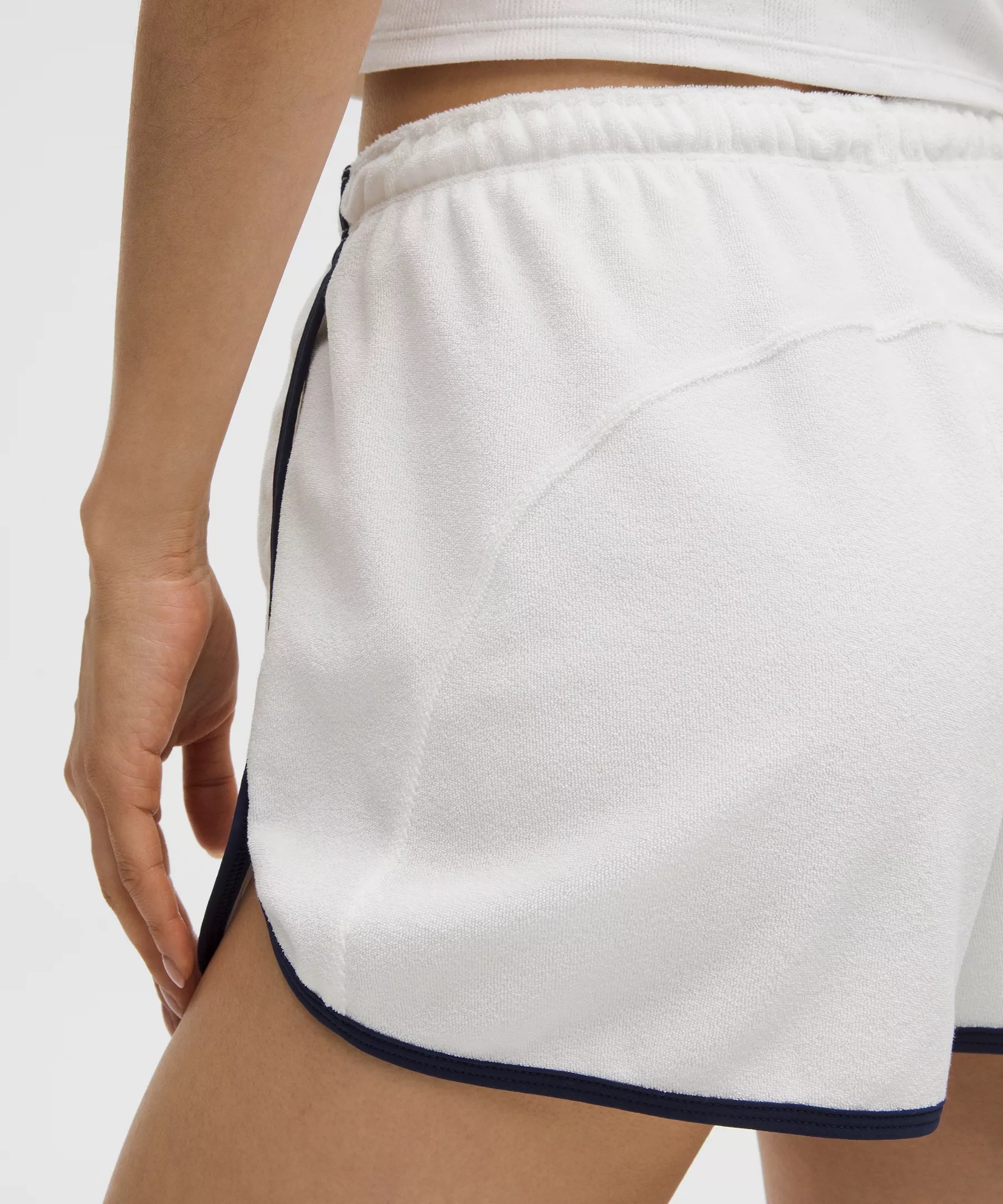 Cotton Terry Slim-Fit High-Rise Short 2" - 6