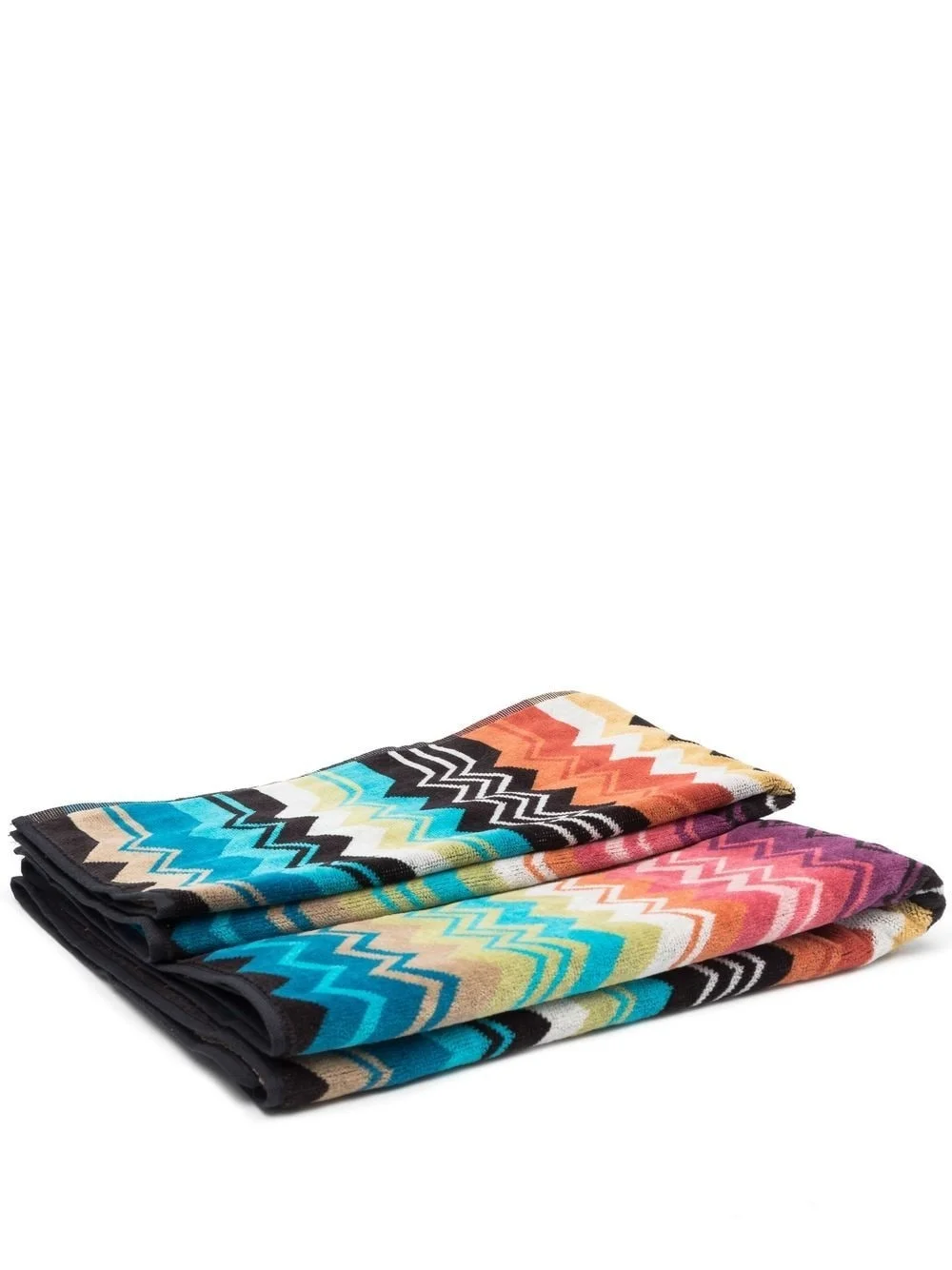 chevron-print beach towel - 1