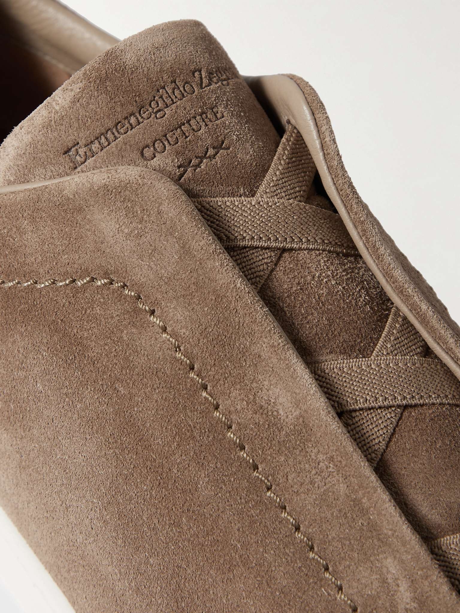 Suede Slip-On Sneakers - 6