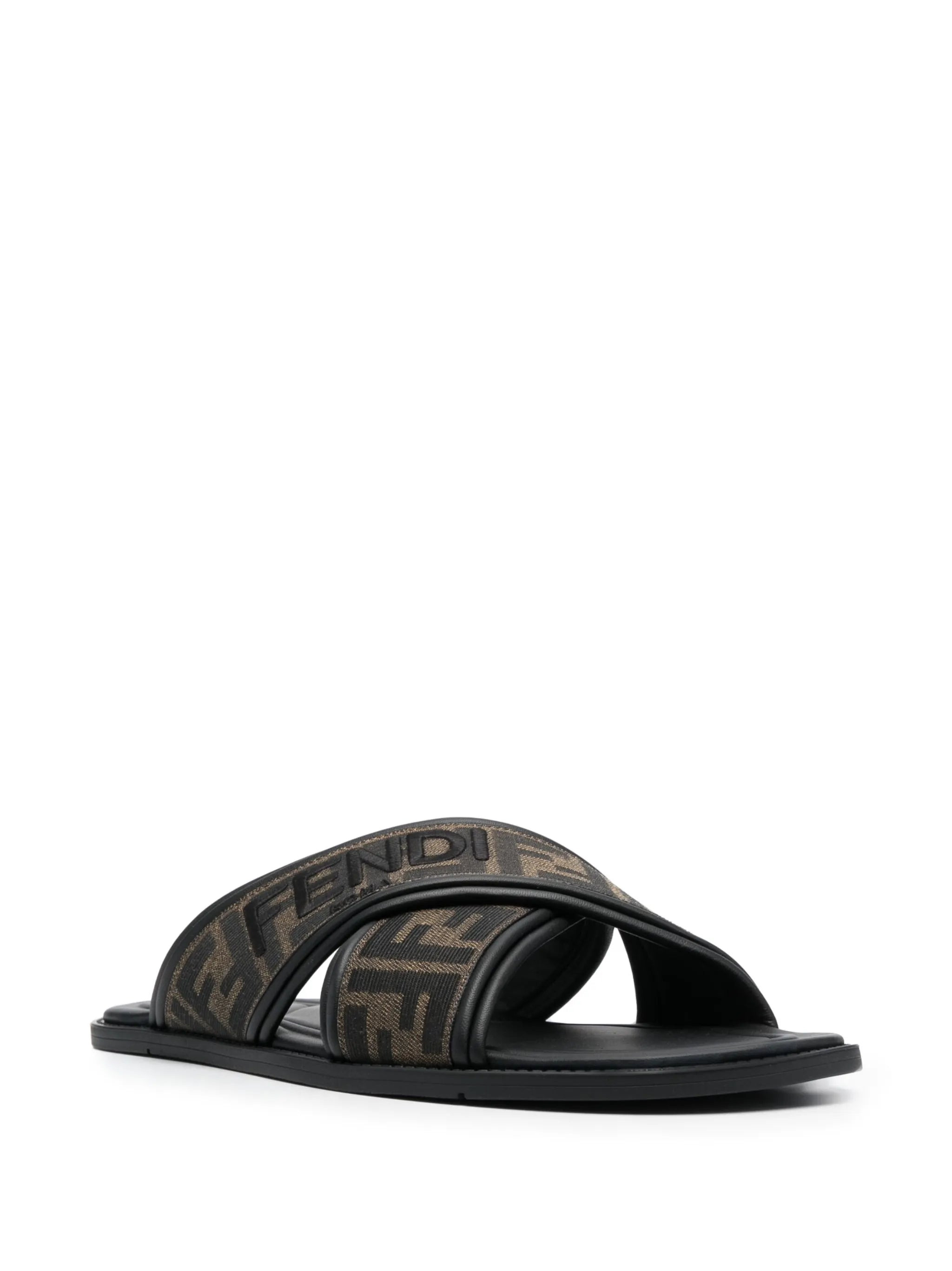 Fendi FF-jacquard Slides - 4