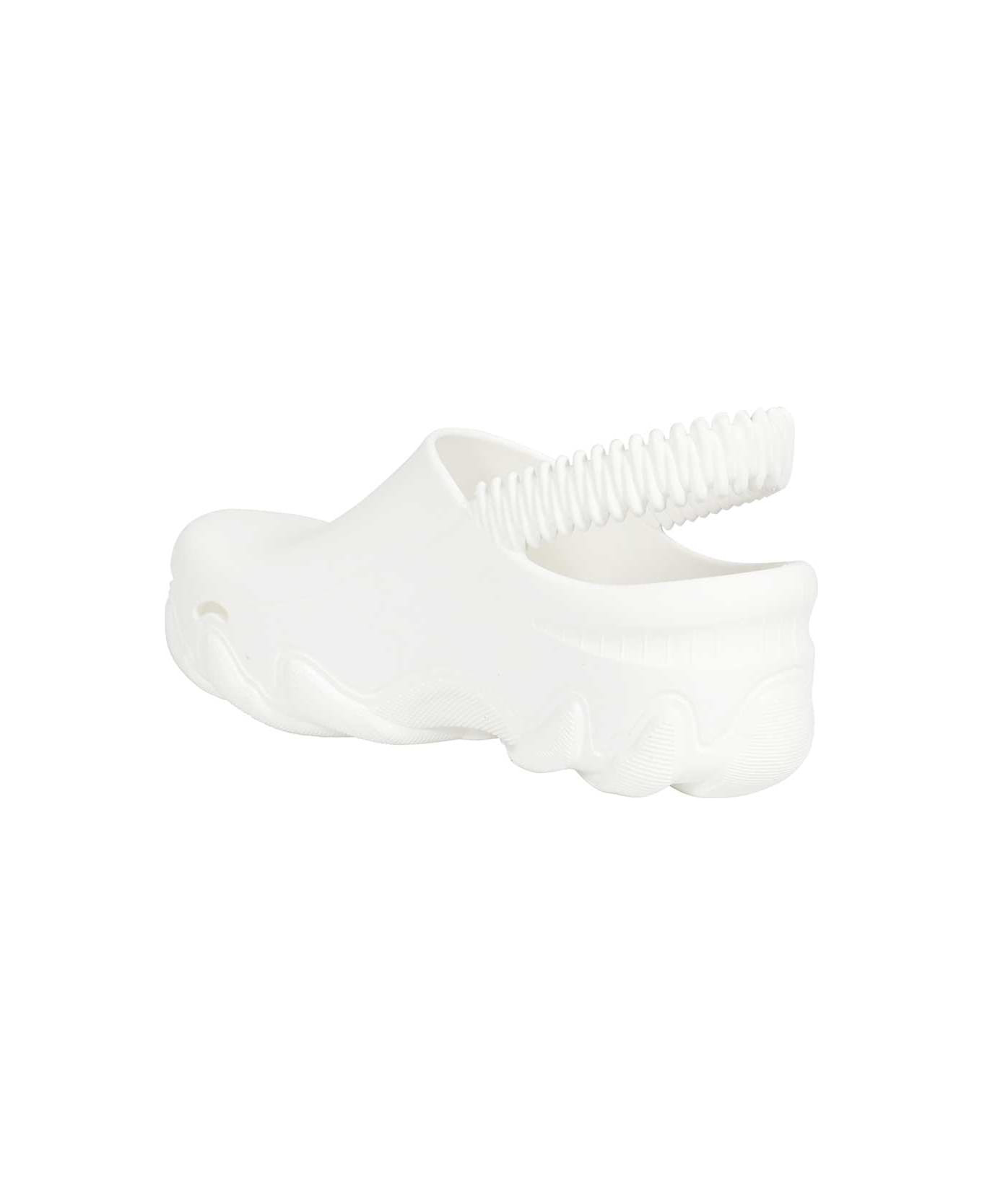 Ibex Logo Detail Rubber Mules - 3