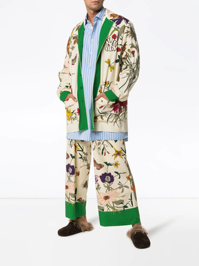 GUCCI ny yankees floral print wool jacket outlook