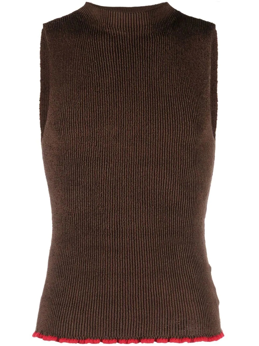 Le Marcel rib-knit vest - 1