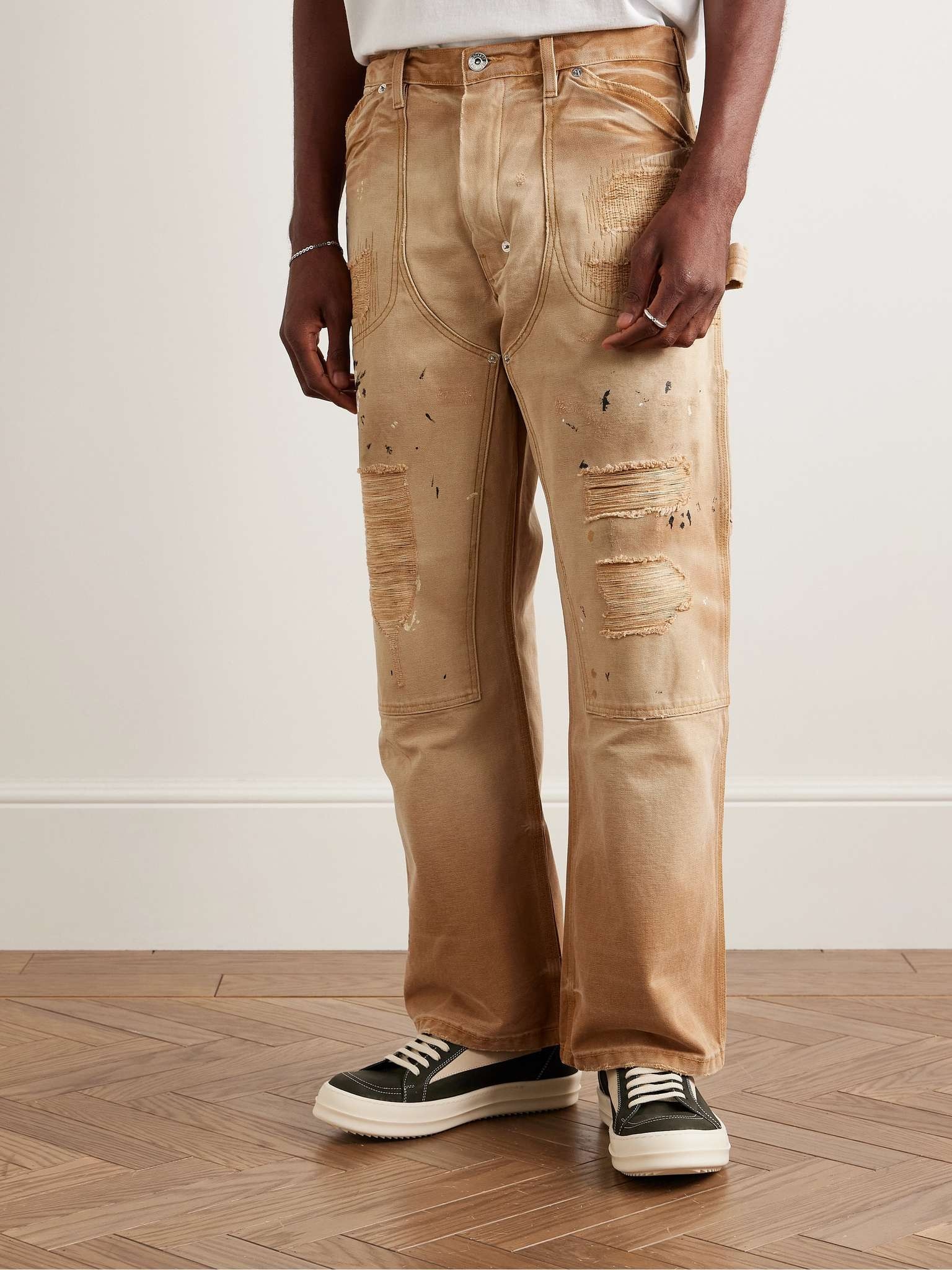 Branko Carpenter Straight-Leg Distressed Jeans - 4