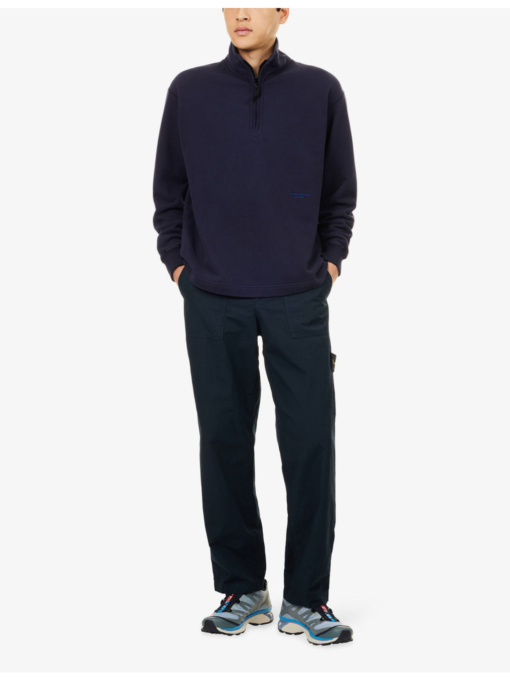 Marina Long-Sleeve Brushed-Cotton Sweatshirt - 2