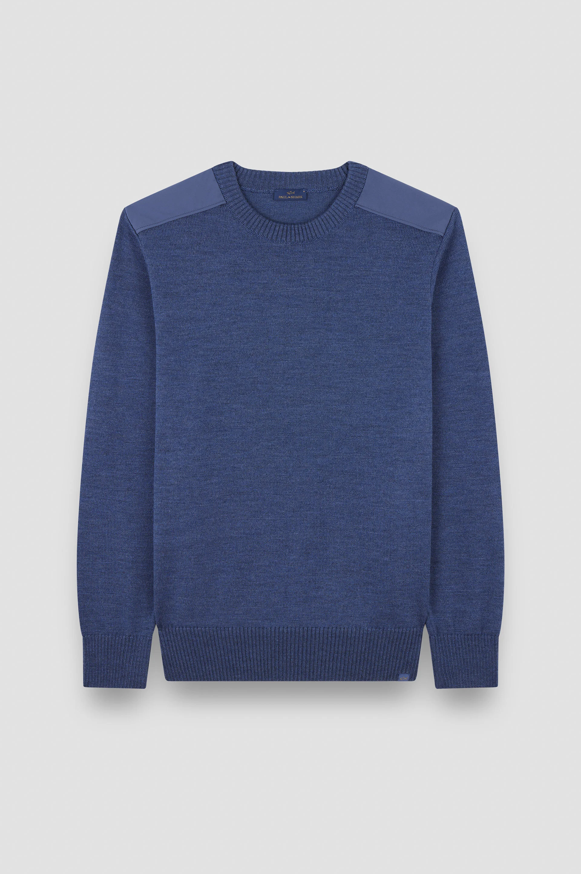 SOFT COOL TOUCH WOOL CREWNECK SWEATER WITH TYPHOON® DETAILS - 1