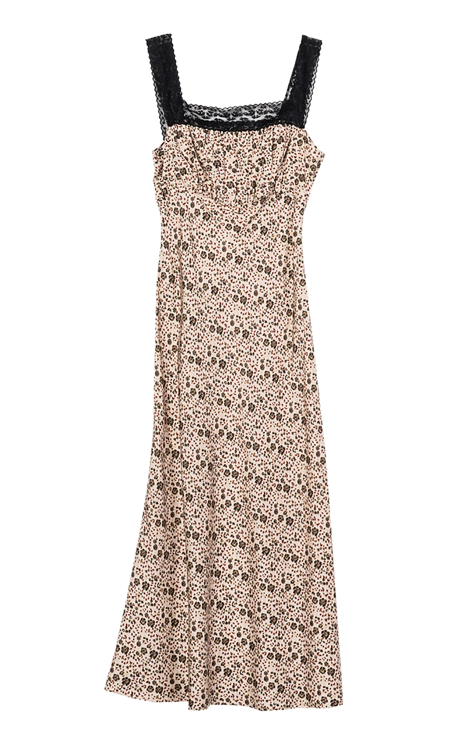 Fiore Cherry Blossom Silk Dress bronze - 1