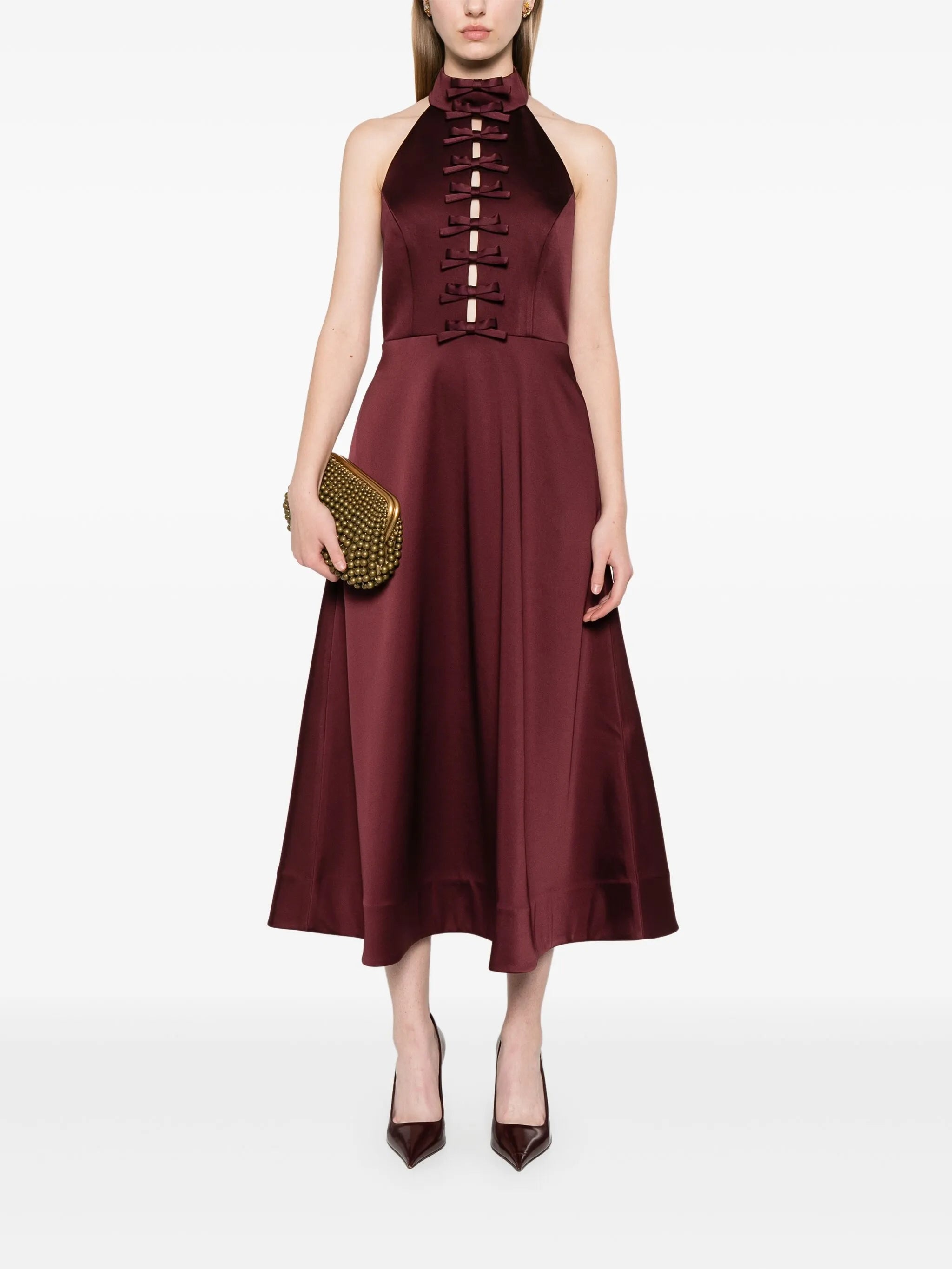 Merlot Midi Dress - 5