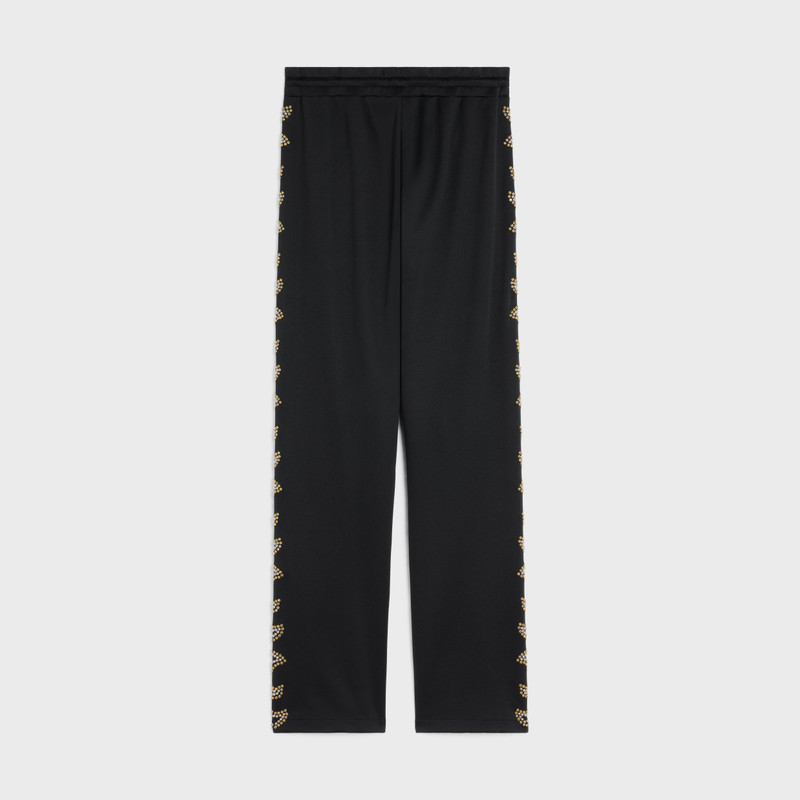 CELINE FLAME EMBROIDERED TRACK PANTS IN DOUBLE FACE JERSEY outlook
