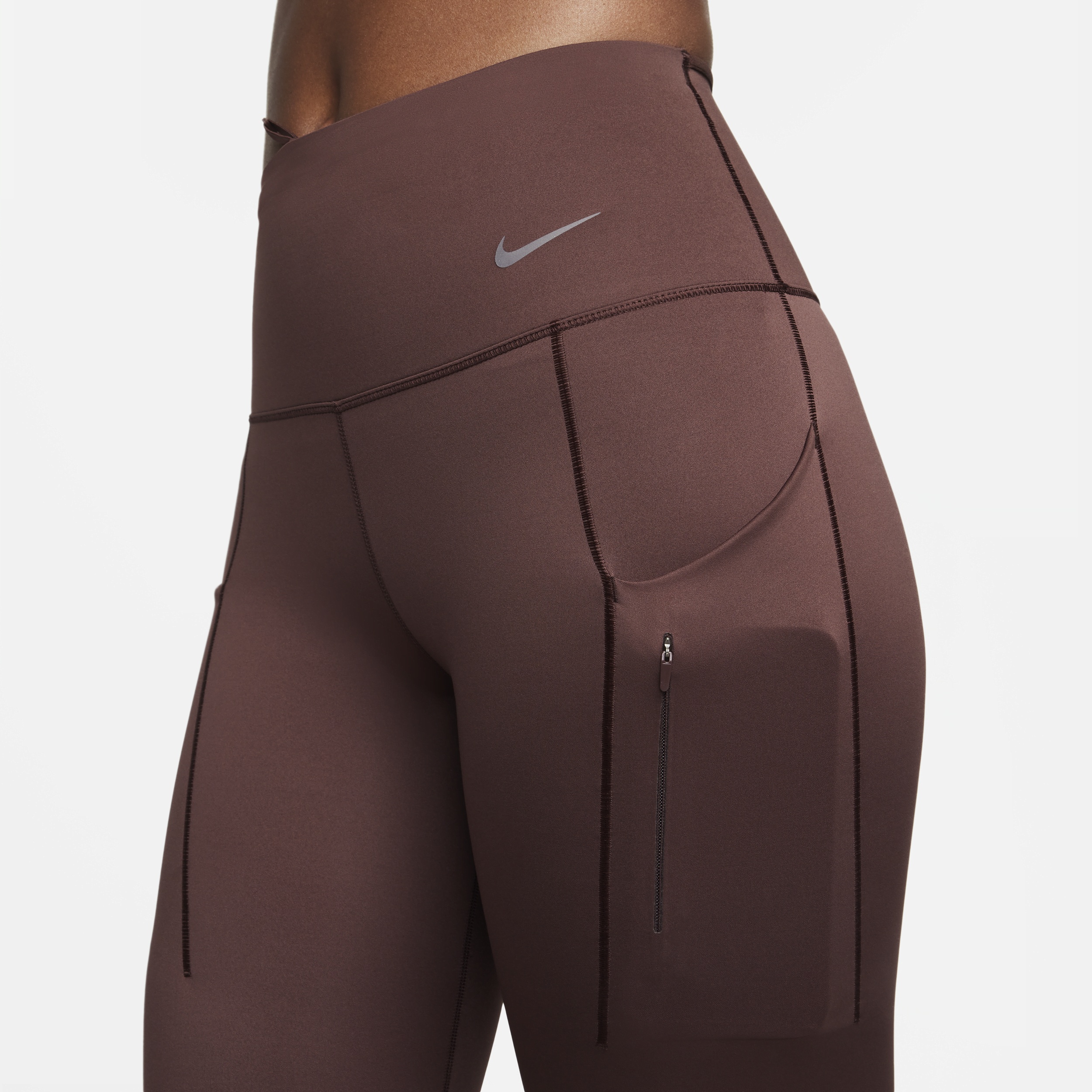 Nike Women's Go Firm-Support High-Waisted 7/8 Leggings with Pockets - 9