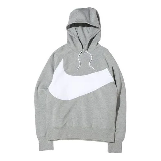 남자 나이키 Sportswear Swoosh 기술 소매 대조 색깔 큰 로고 인쇄 스포츠 회색 DD8223-0 - 1