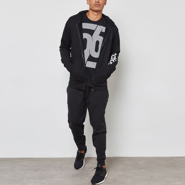 adidas Linear Hoodie 'Black' S98796 - 4