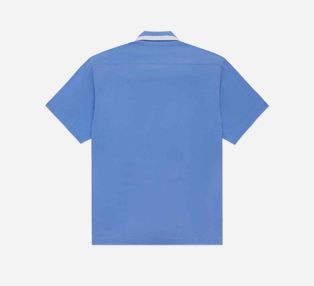 Bowling Shirt - Powder Blue Silk - 2