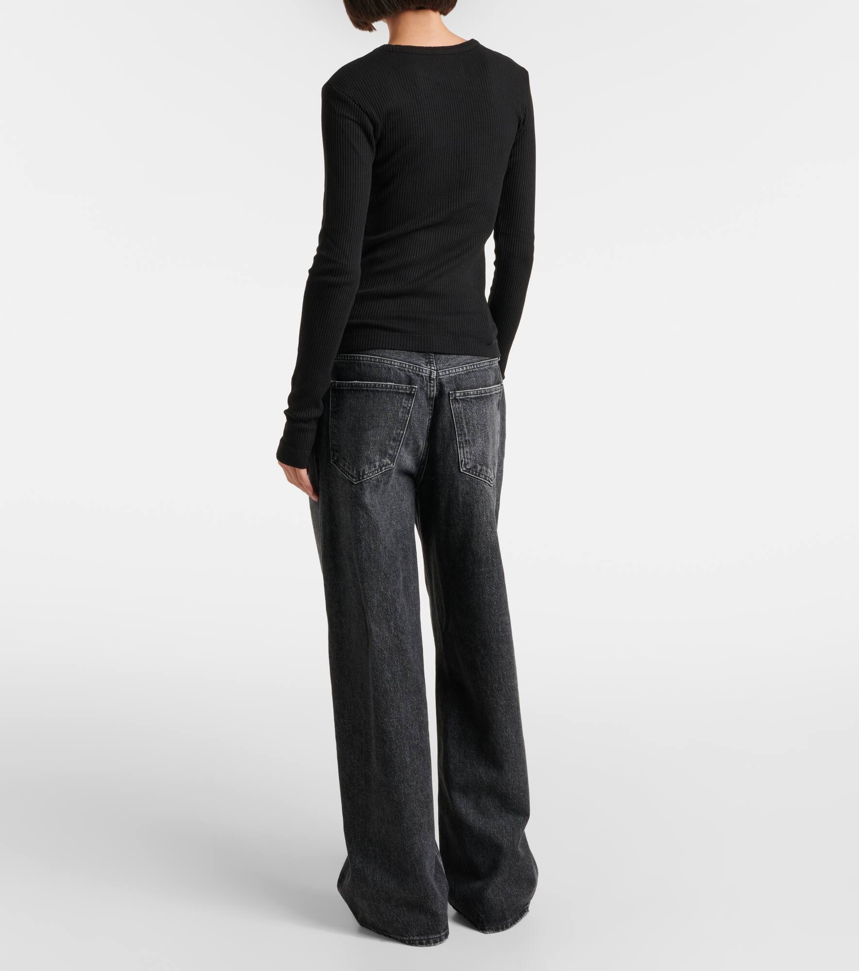 Bina ribbed-knit jersey top - 3