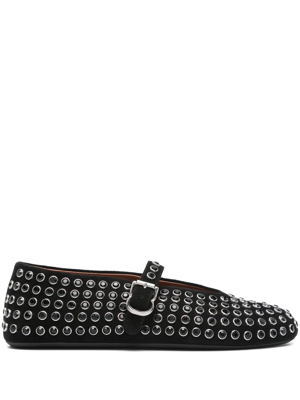 rhinestone-embellished ballet flats - 1