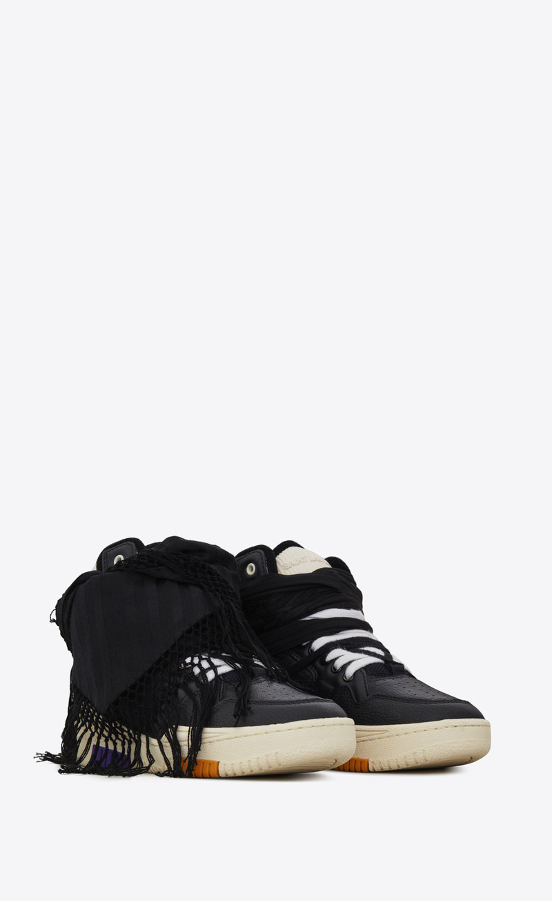 smith sneakers in grained leather 5