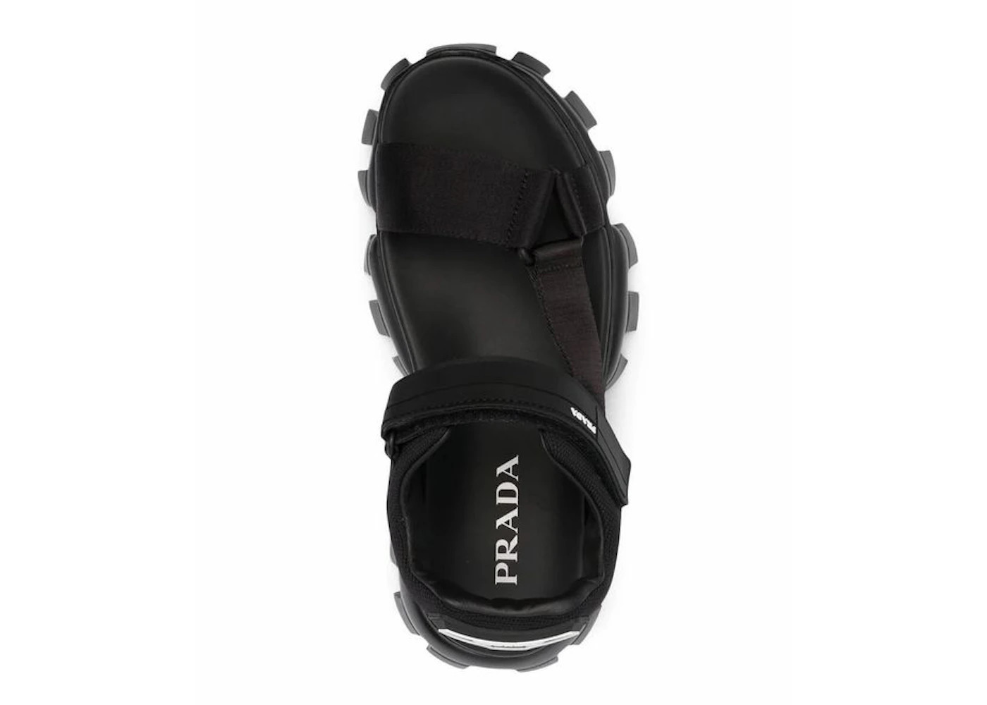 Prada Cloudbust Thunder Sandal Black Nylon - 2