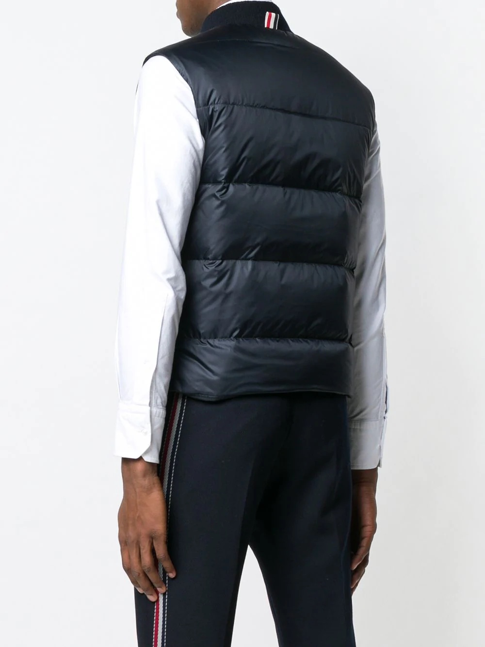 4-bar Matte Nylon Down Vest - 4