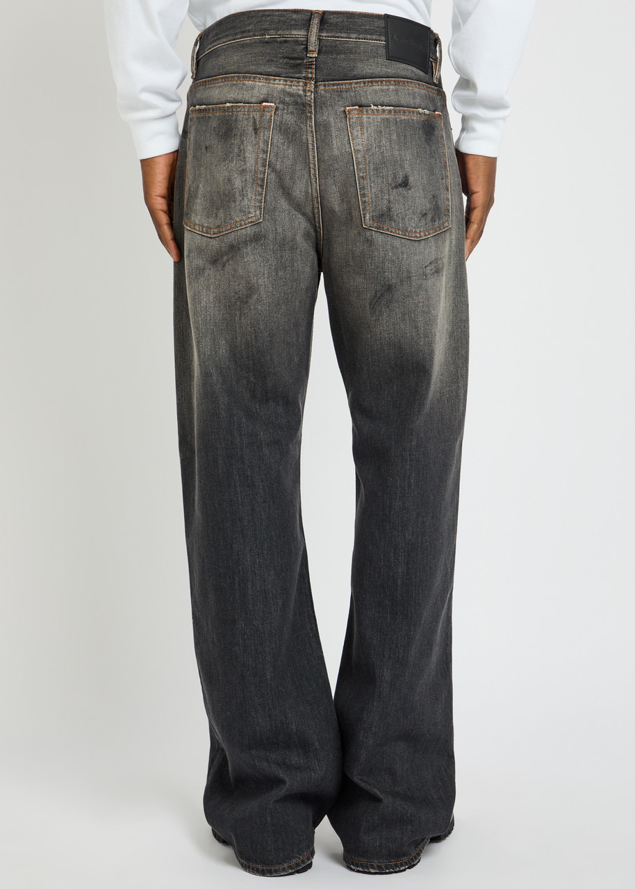 Acne Studios Paint-splatter Straight-leg Jeans - 3
