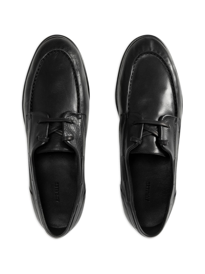 lace-up leather boat shoes 3