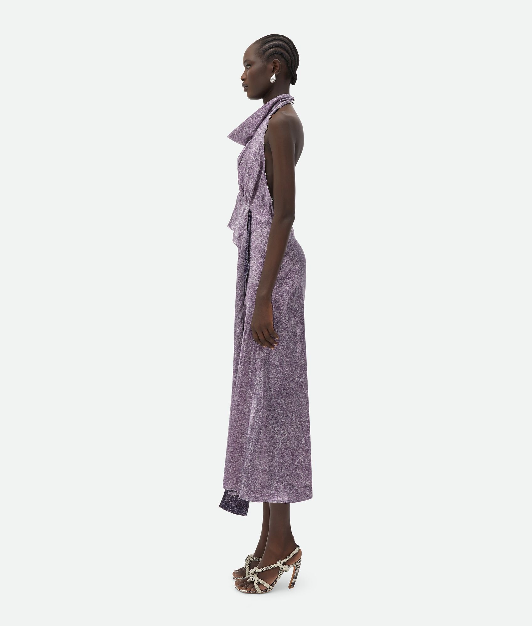 Beaded Cupro Midi Dress - 2