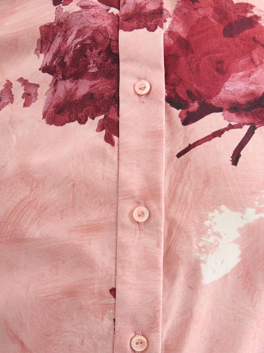 floral-print shirt midi dress - 5
