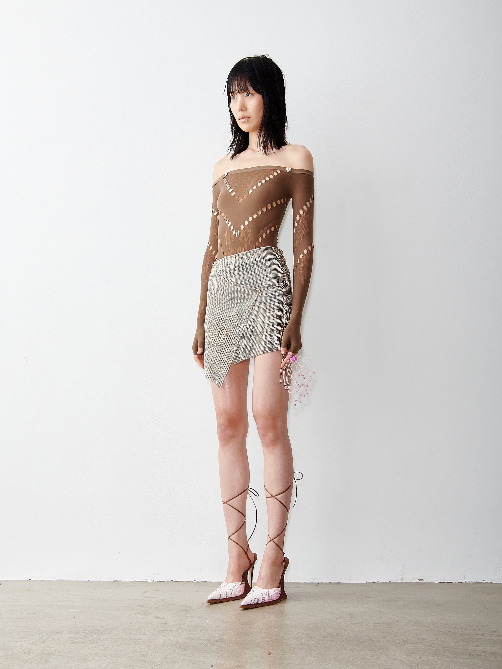 RHINESTONED WINONA SKIRT IN LONG ISLAND - 4
