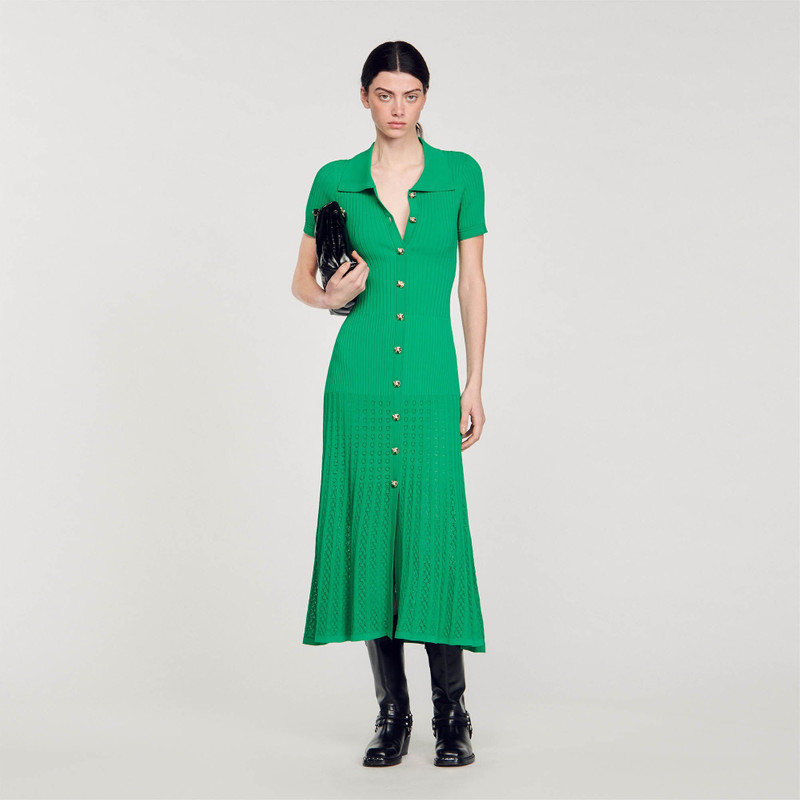 Sandro KNIT MAXI DRESS outlook