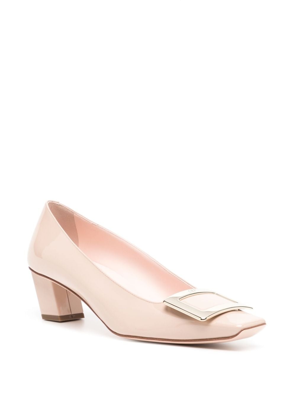 50mm buckled patent pumps - 2