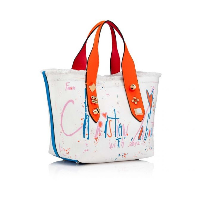 Christian Louboutin Frangibus Small BIANCO-MULTI/MULTI/GOLD outlook