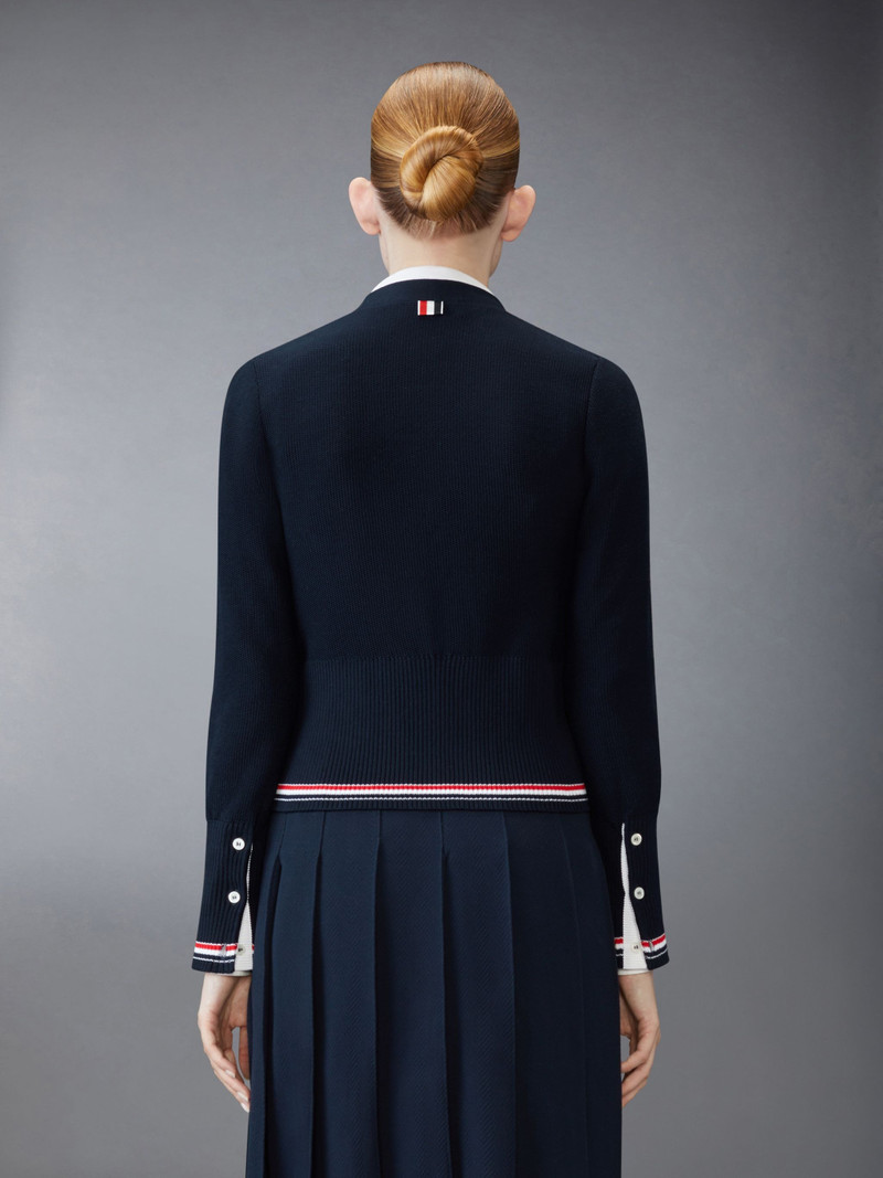 Thom Browne Classic Cotton V Neck Cardigan outlook