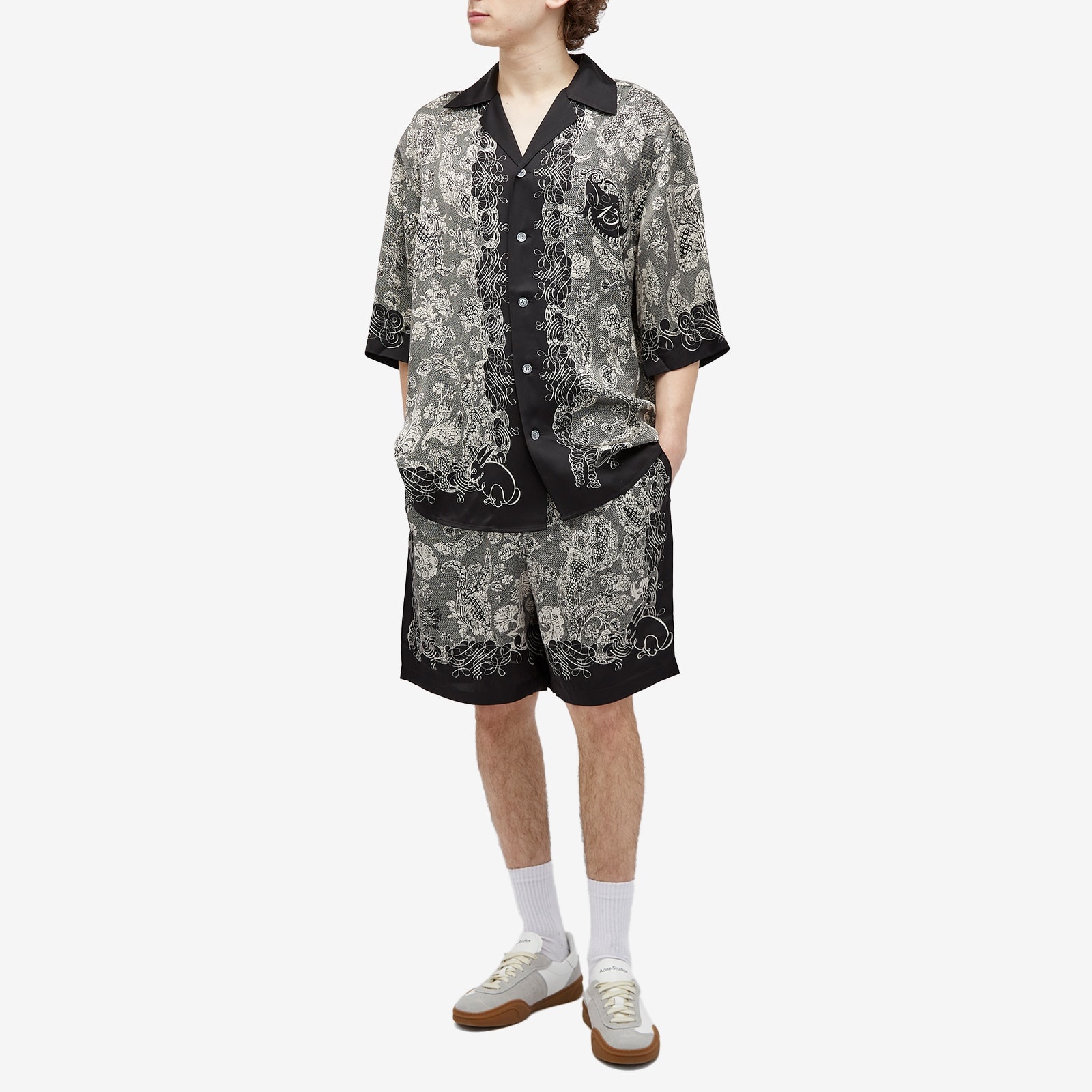 Acne Studios Rudent Building Print Shorts - 4