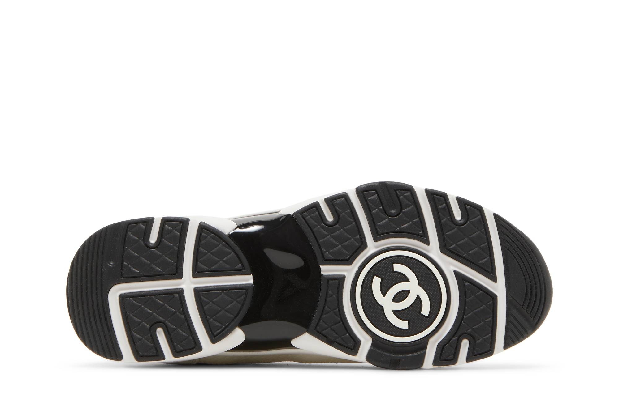 Chanel Wmns CC Logo Sneaker 'White Black' - 4