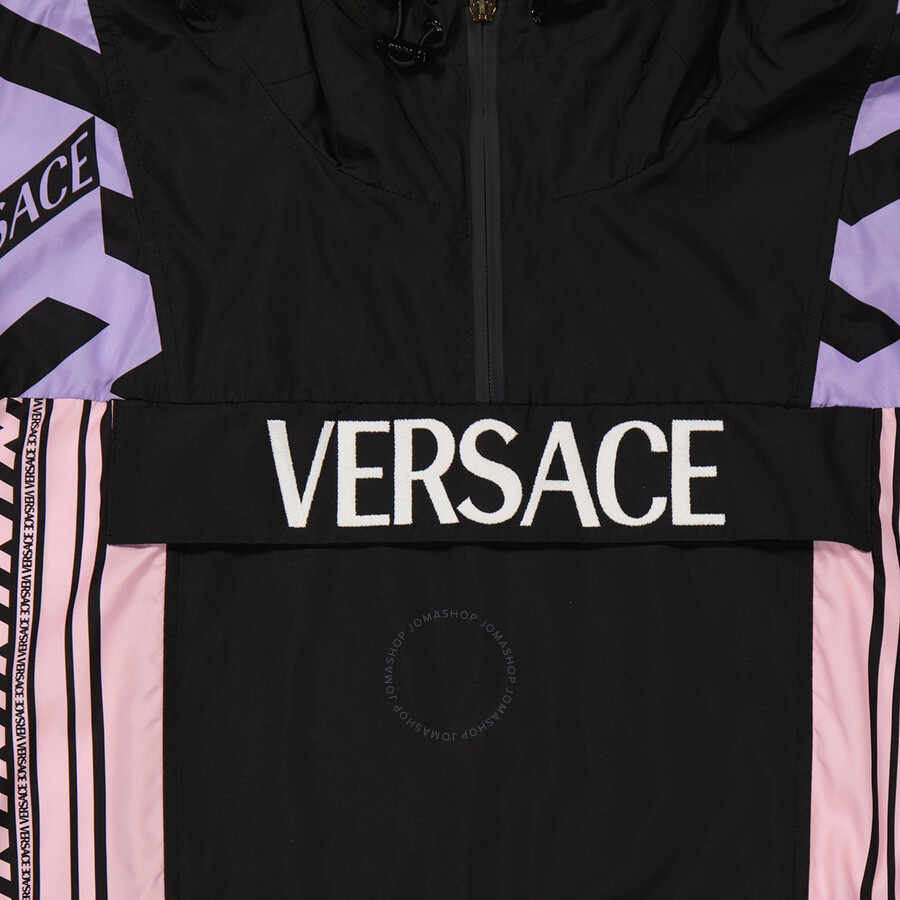 Versace Ladies Greca Combo Hooded Parka - 7