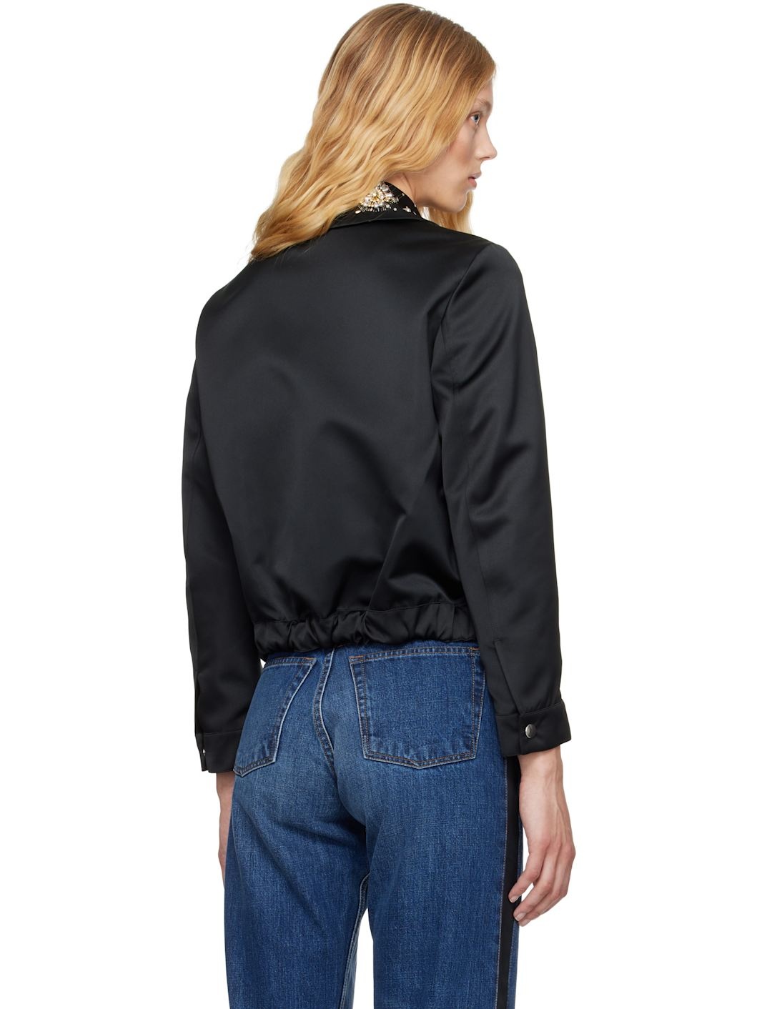 Black 'The Flora' Jacket - 3