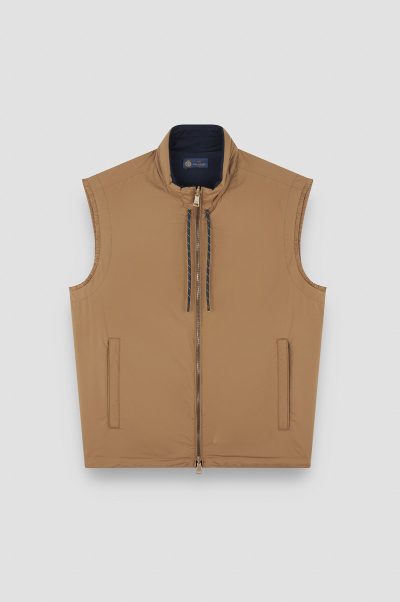 REVERSIBLE GILET IN WOOL, SILK, AND MICROFIBER 6