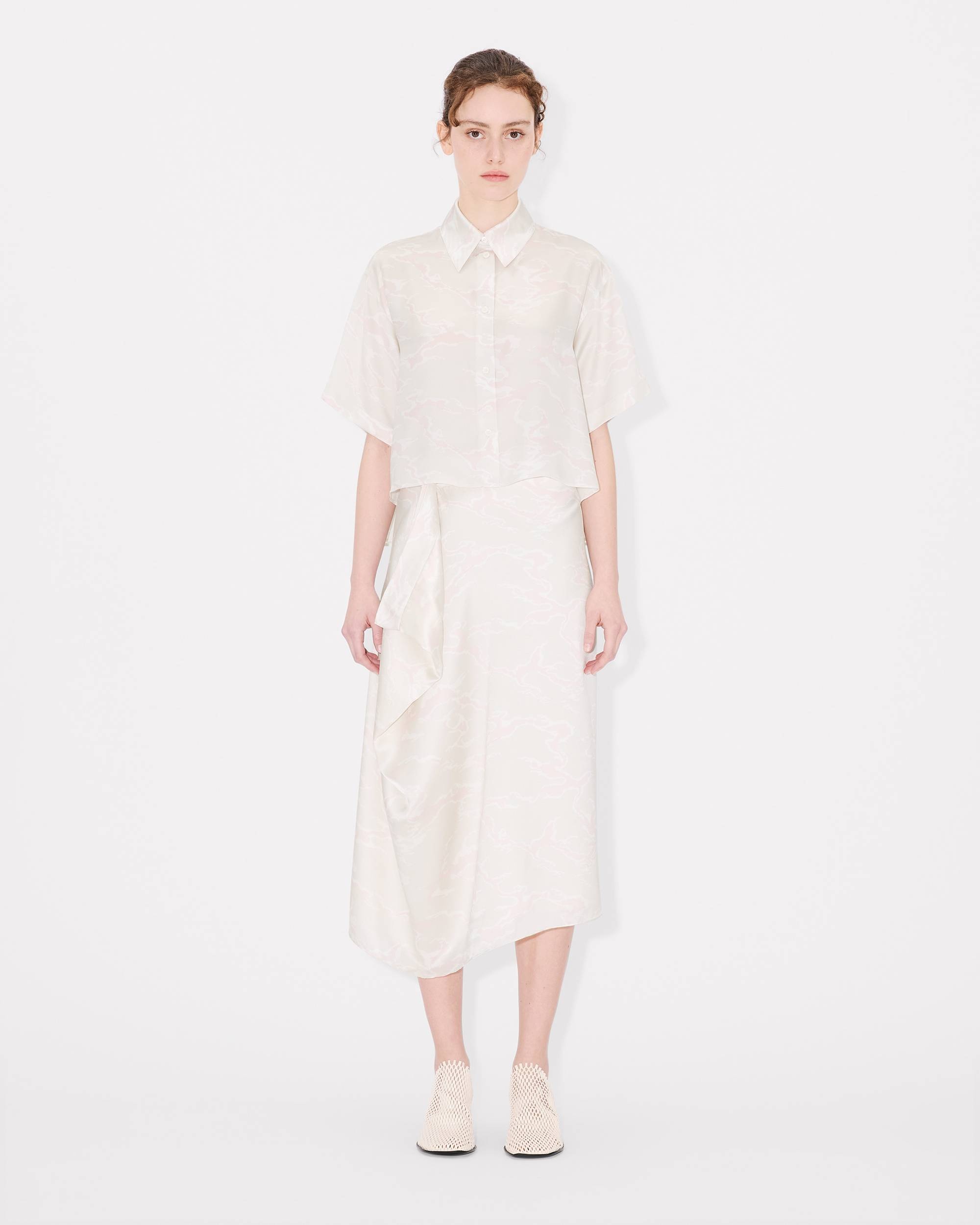 'KENZO Ocean Camo' midi skirt in silk - 3