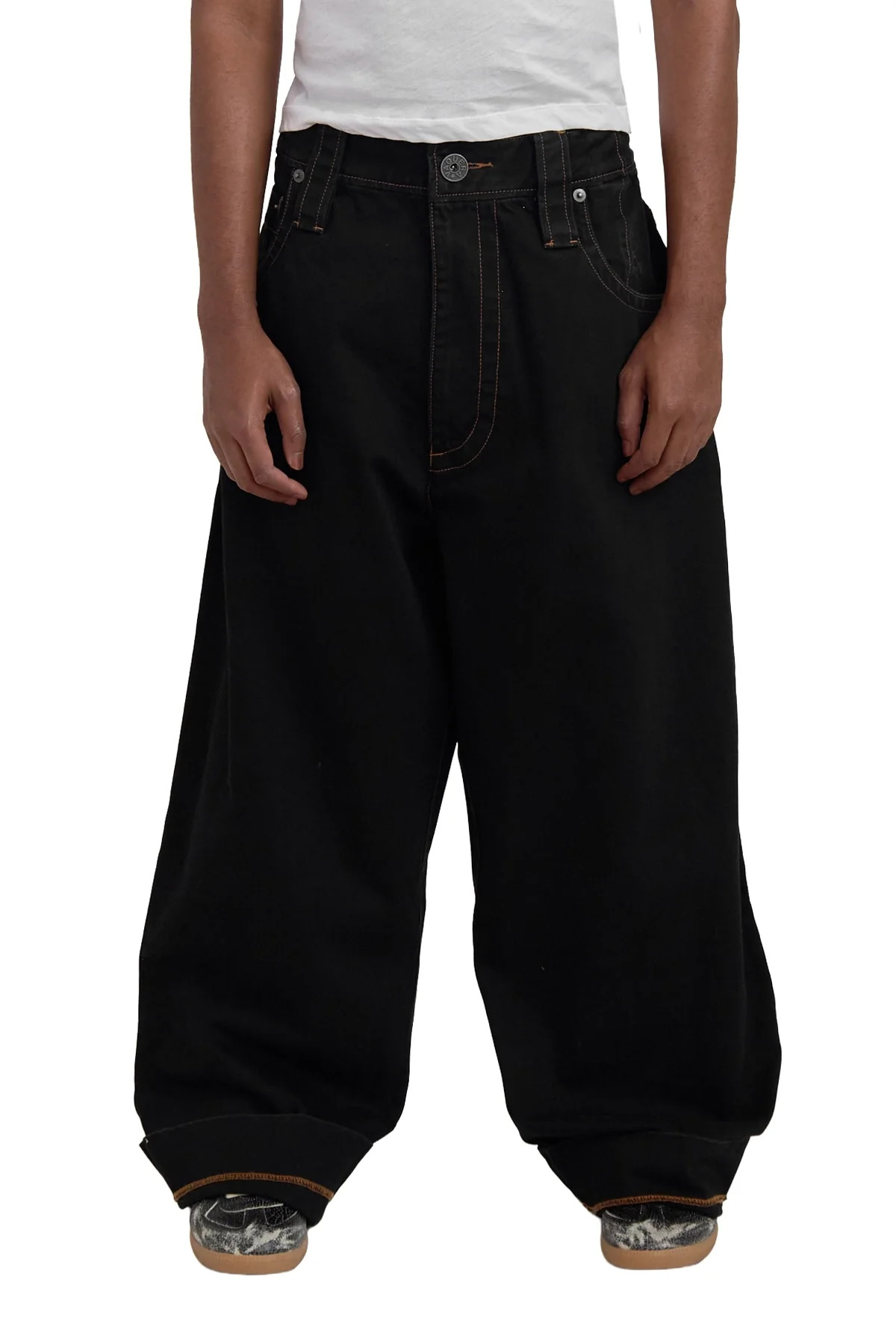 Vaquera Wide Leg Baby Jeans Black - 2