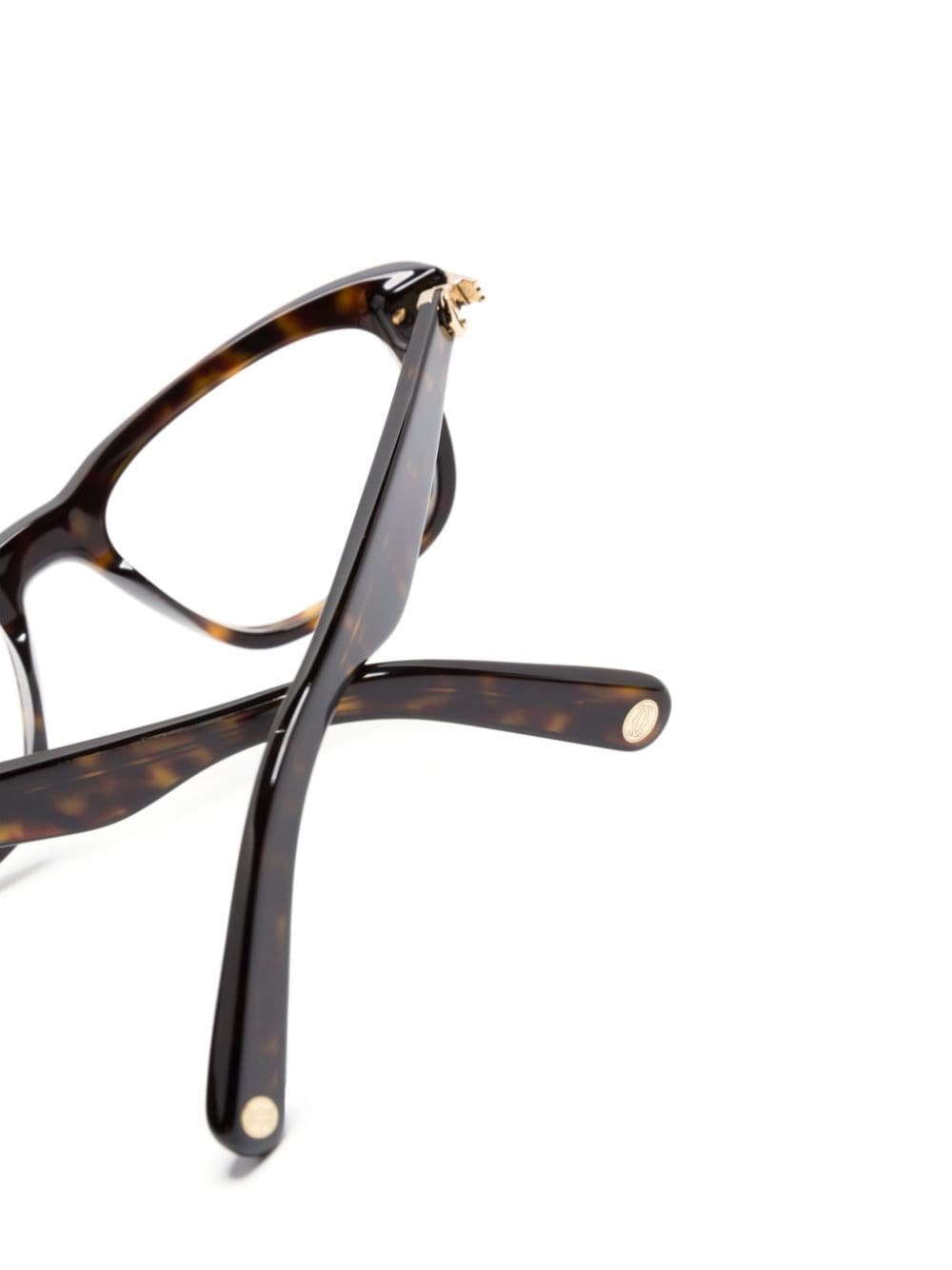 rectangle-frame tortoiseshell glasses - 3