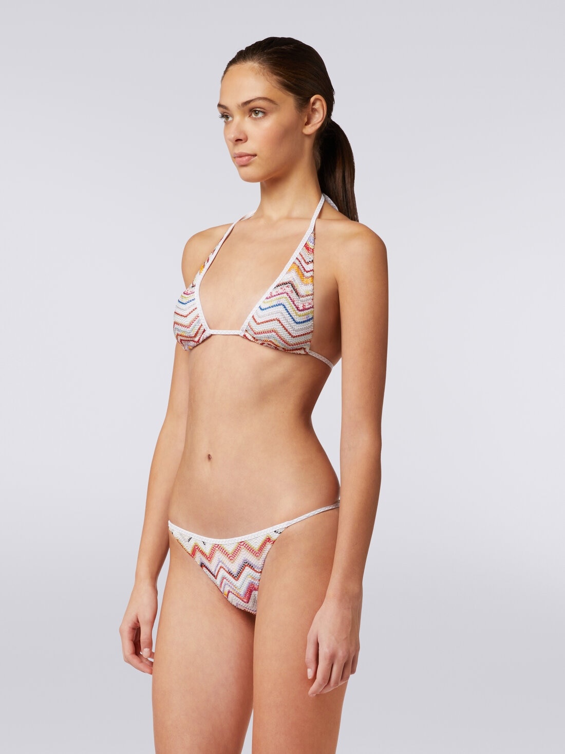 Zigzag crochet bikini with lurex - 3