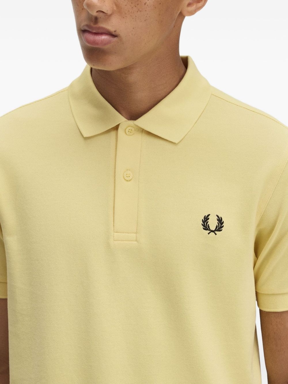 logo-embroidered polo shirt - 4