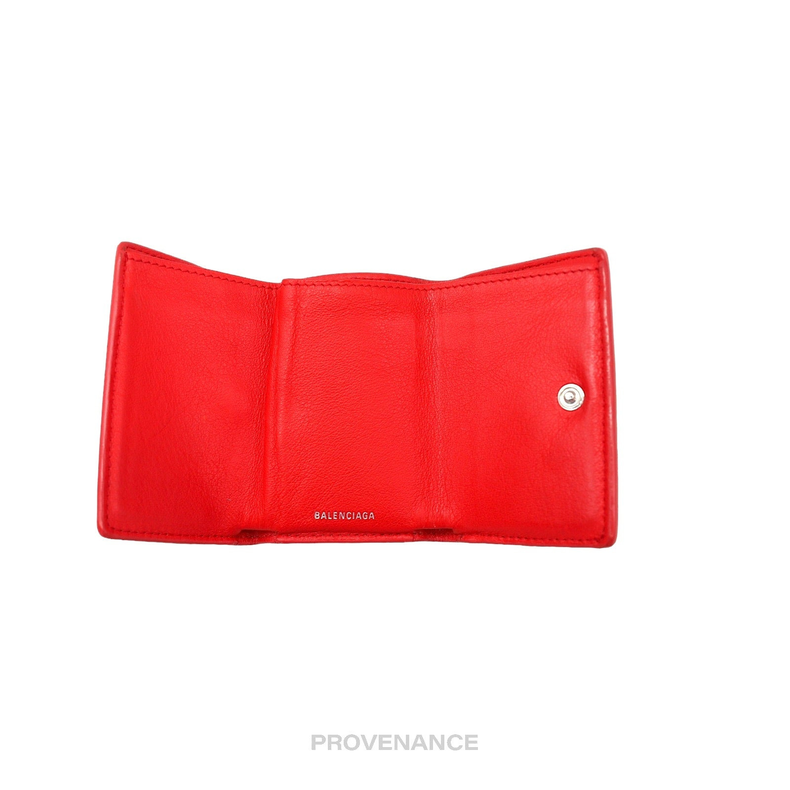 Balenciaga Papier Mini Wallet - Red Leather - 6