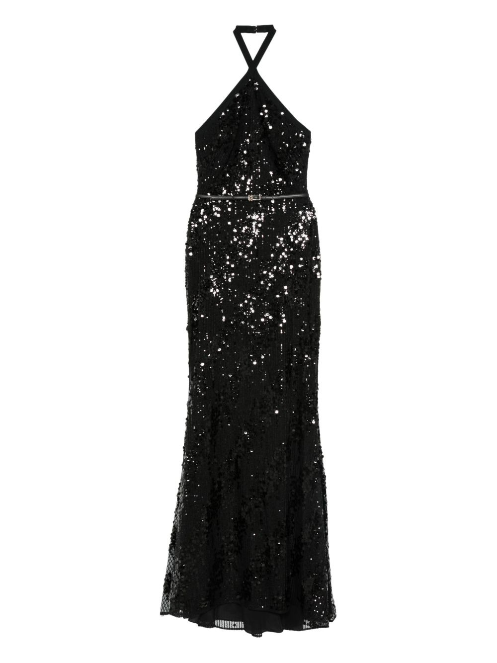 halter-neck sequin dress - 1